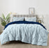 The White Moss Rosalie Reversible Pinch Pleat comforter with 2 pillow covers